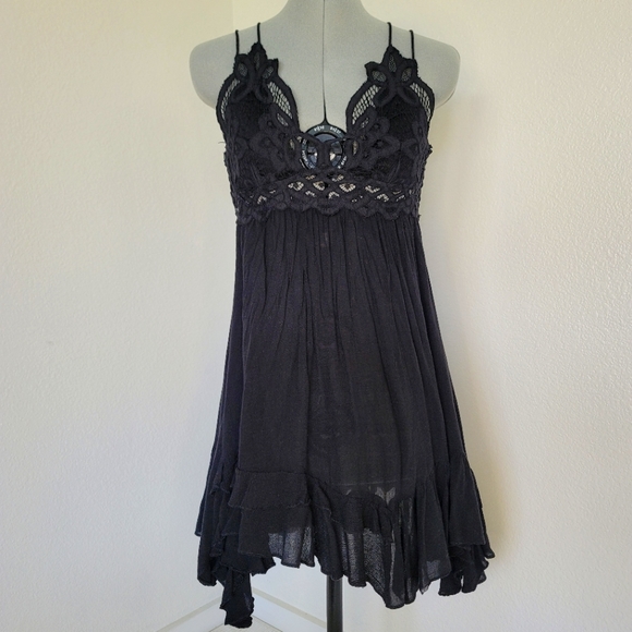 Free People Dresses & Skirts - Free People Adella Dress Black XS